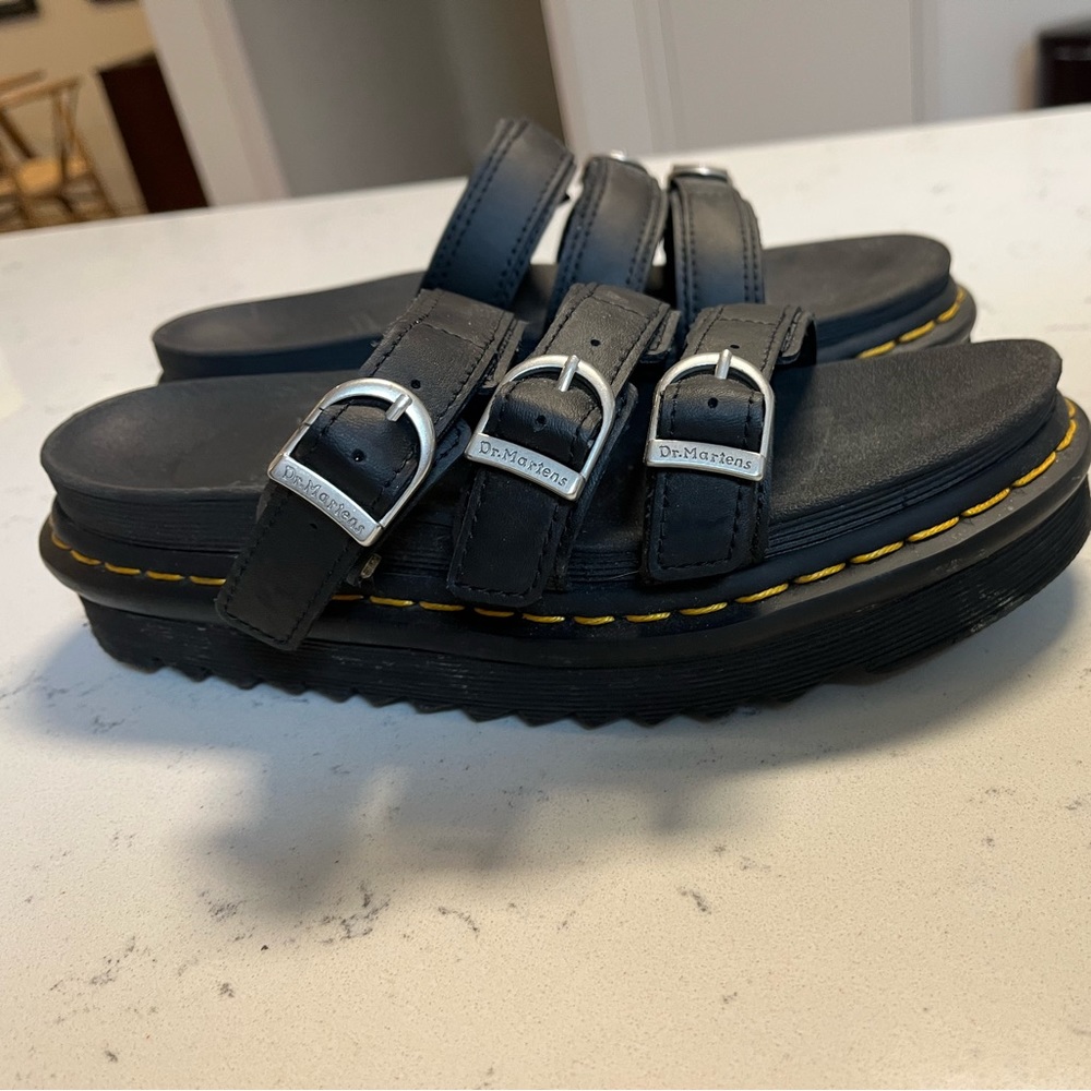 Dr. Marten slide sandals. Size 8. Worn 2x